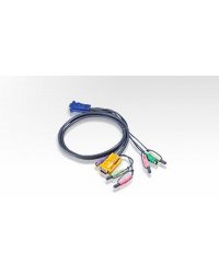 Kabel KVM Aten HD15 - SVGA   myszPS   klawPS   Audio 1.8m